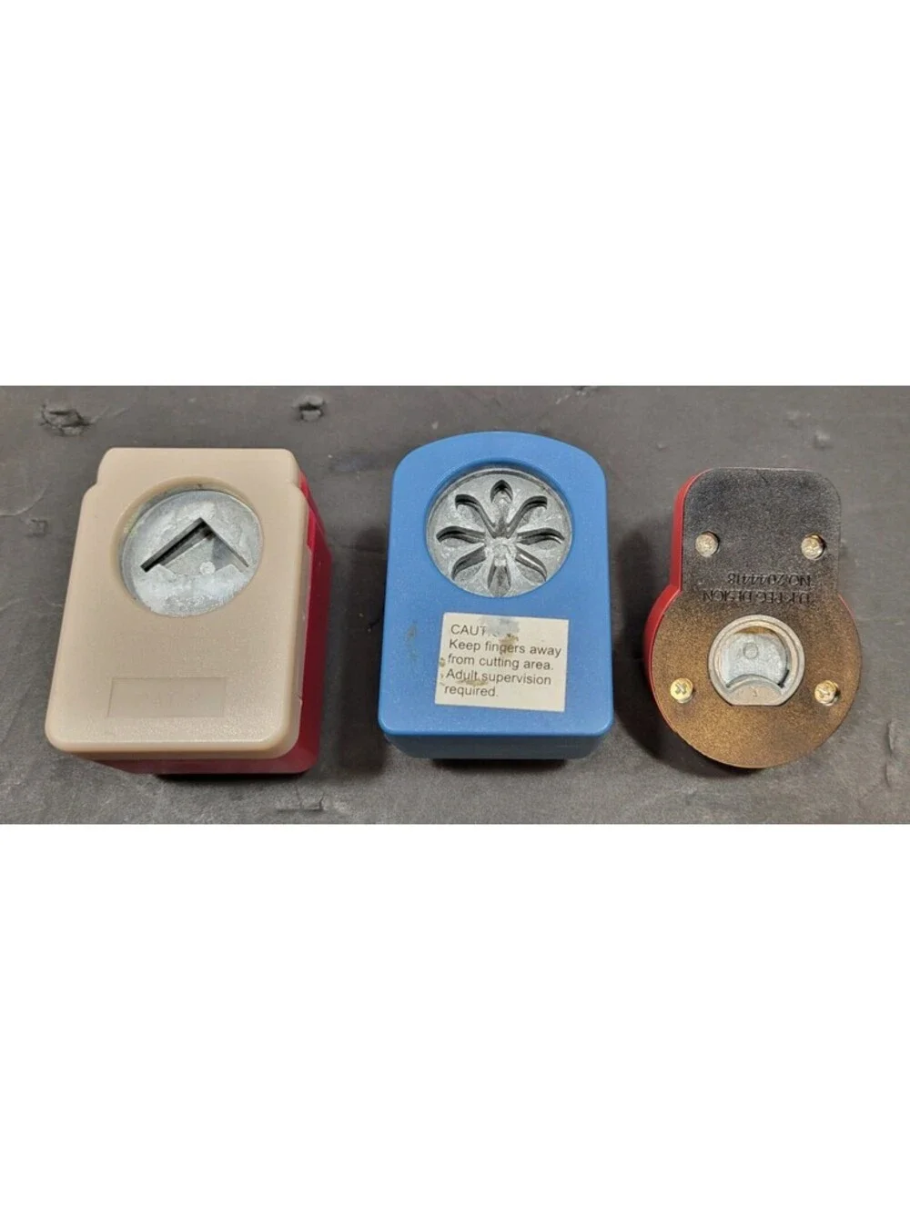 Assorted Craft Supplies - Paper Punches, Roller Stamp & Crafting Pliers-Lot of 6